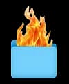 Burning receipts folder
